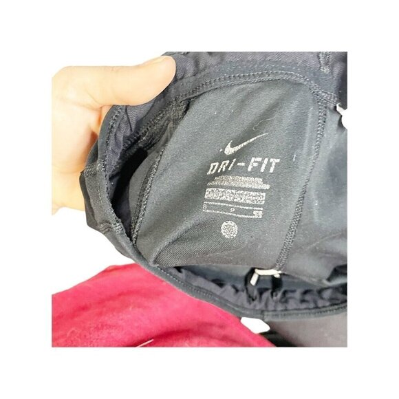 Nike Dri-Fit Tech Capri Running Leggings Black Pockets S 481324-010 - Picture 5 of 5